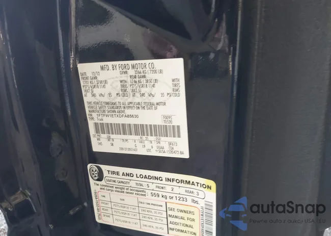 1FTFW1ETXDFA85630: 42697742