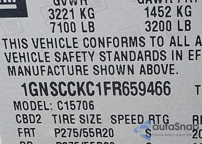 1GNSCCKC1FR659466: 42696973