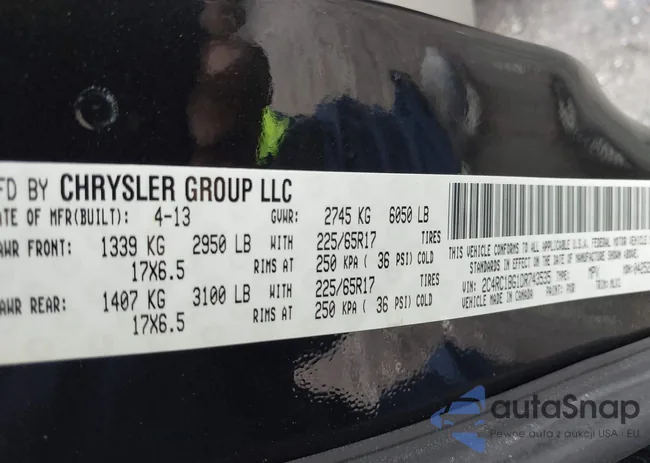 2C4RC1BG1DR743535: 42697216