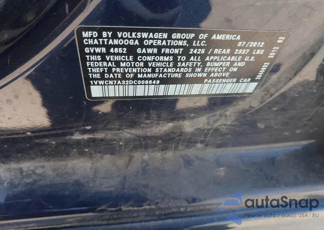 1VWCN7A32DC008649: 42698298