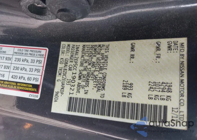 1N4AL2EP5CC190321: 42698340