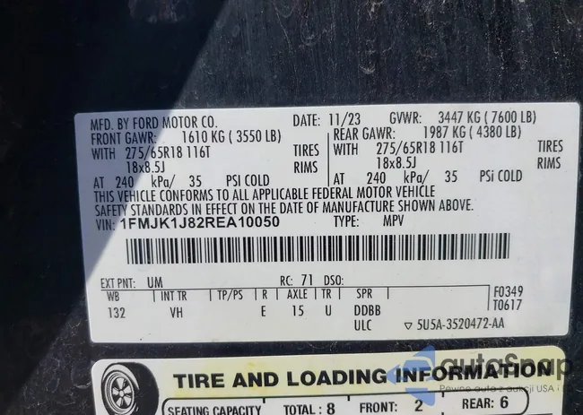 1FMJK1J82REA10050: 42698350