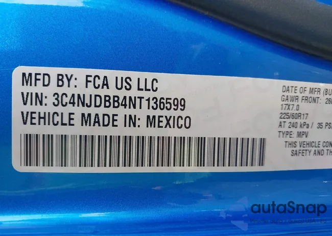 3C4NJDBB4NT136599: 42698364