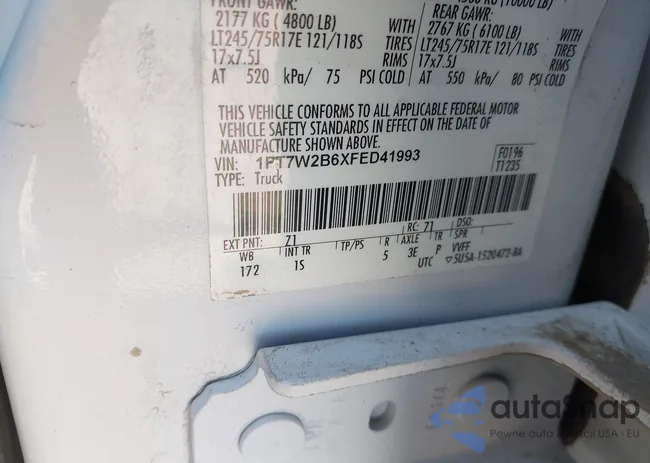 1FT7W2B6XFED41993: 42698394