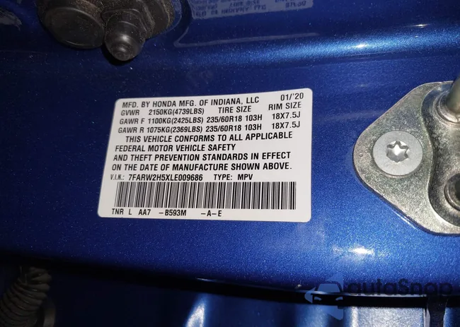 7FARW2H5XLE009686: 42697975