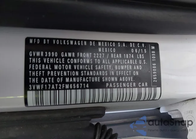 3VWF17AT2FM656714: 42698040