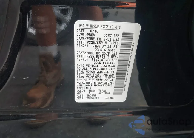 JN8AZ1MW0AW133553: 42698086