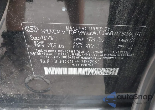 5NPD84LF5JH272565: 42698095