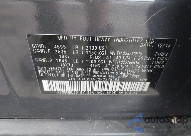 4S4BSANC2F3275268: 42699332