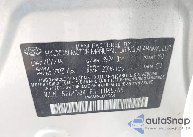 5NPD84LF5HH168765: 42699406