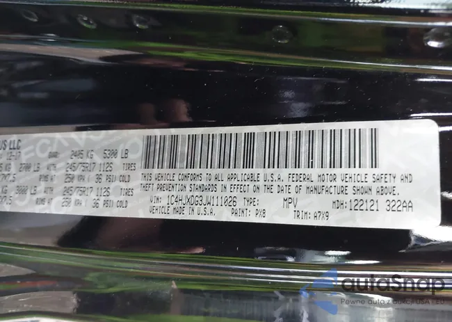 1C4HJXDG3JW111026: 42699509