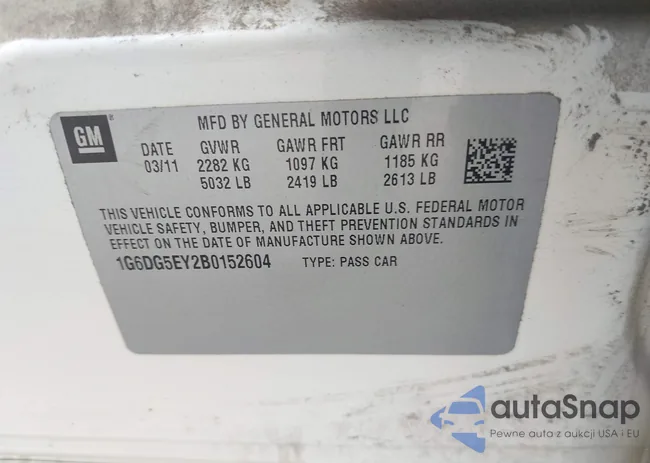 1G6DG5EY2B0152604: 42699689