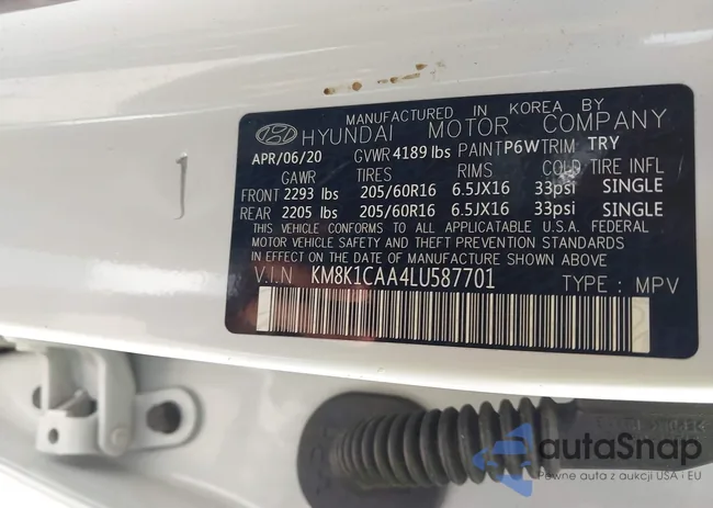 KM8K1CAA4LU587701: 42699724