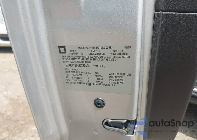 1GKER13748J252404: 42699738