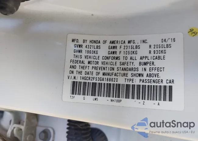 1HGCR2F53GA188620: 42698907