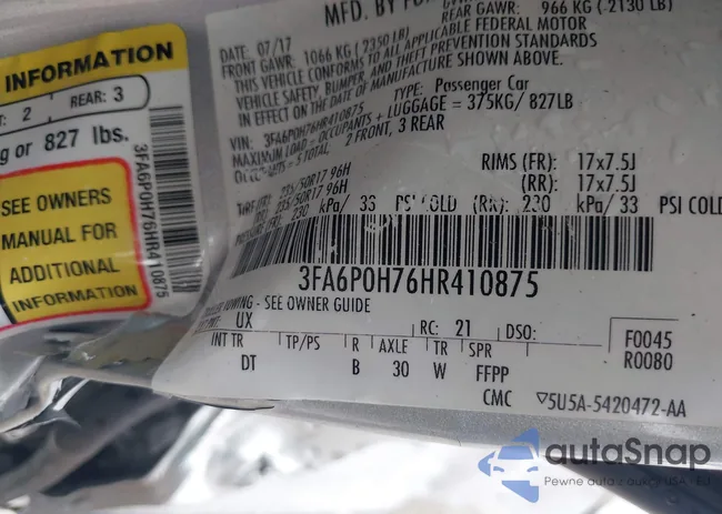 3FA6P0H76HR410875: 42698911