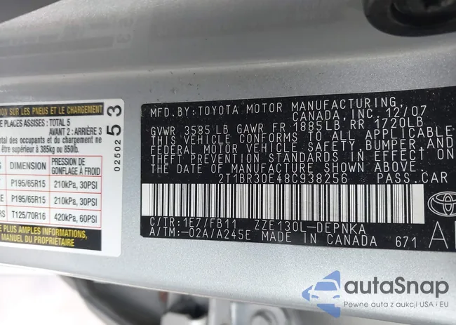 2T1BR30E48C938256: 42698936