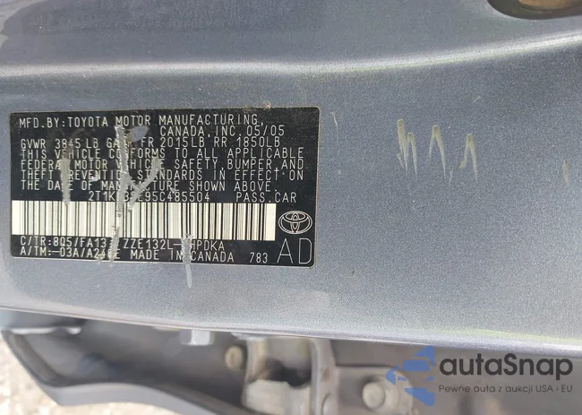 2T1KR32E95C485504: 42699174