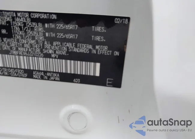 JTMBFREV6JJ210226: 42700312