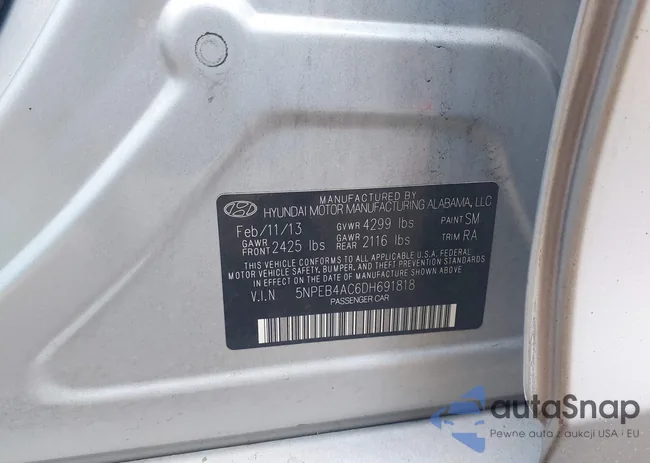 5NPEB4AC6DH691818: 42700575