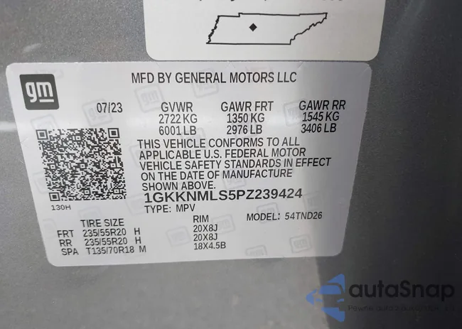 1GKKNMLS5PZ239424: 42700764