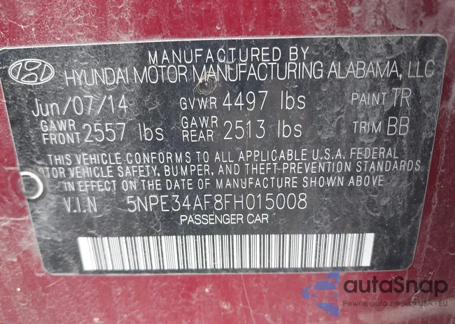 5NPE34AF8FH015008: 42699857