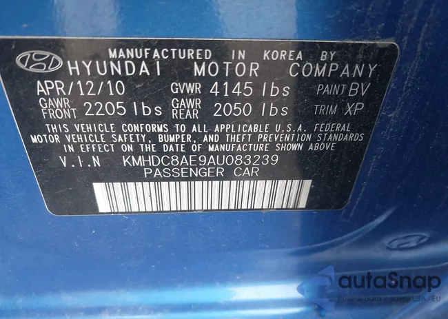 KMHDC8AE9AU083239: 42700210