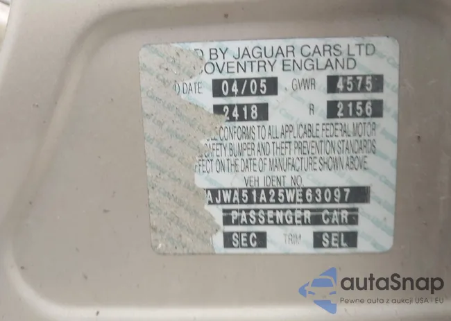 SAJWA51A25WE63097: 42701254