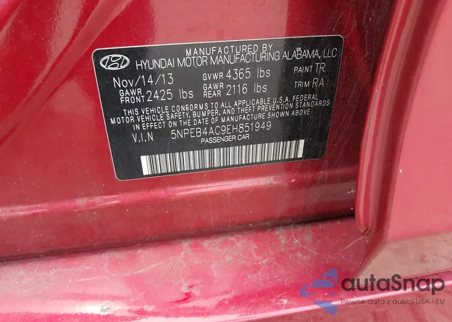 5NPEB4AC9EH851949: 42701268