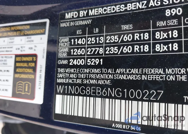 W1N0G8EB6NG100227: 42701403