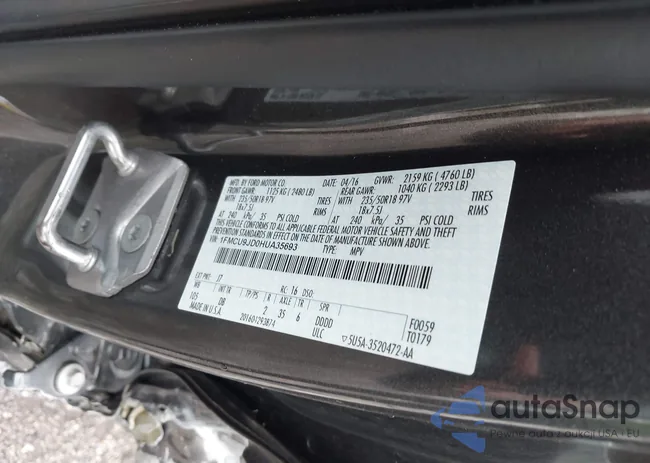 1FMCU9JD0HUA35693: 42701417