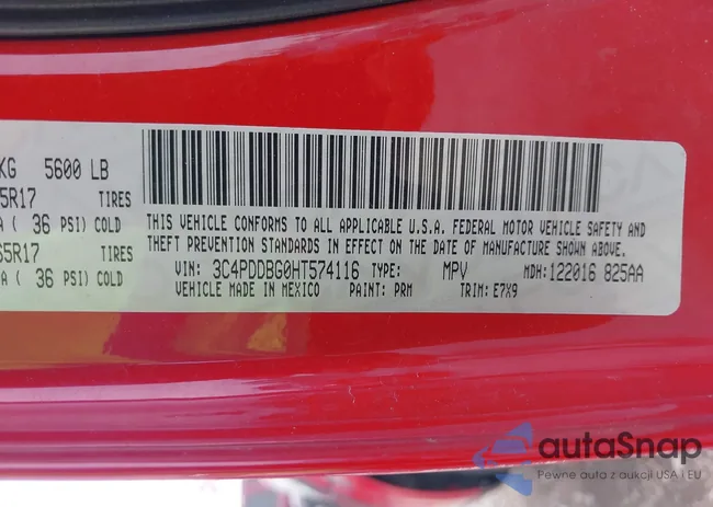 3C4PDDBG0HT574116: 42701428