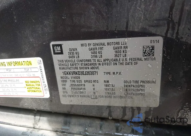 1GKKVRKD3EJ263071: 42701450