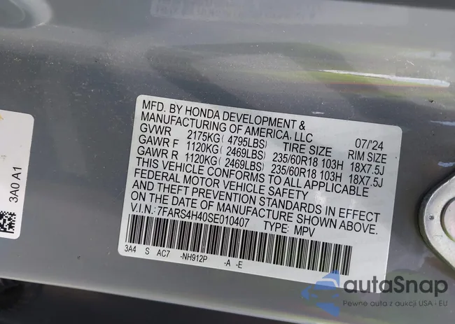 7FARS4H40SE010407: 42701539