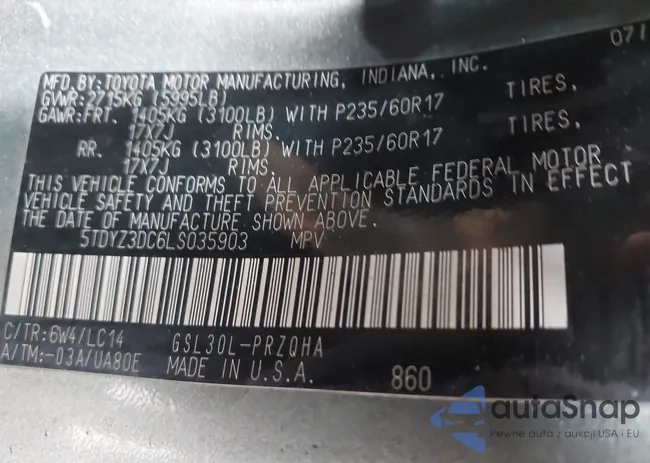 5TDYZ3DC6LS035903: 42701683