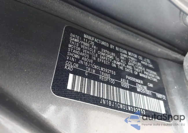 JN1BJ1CW0LW392753: 42702433