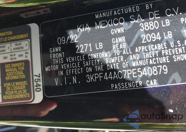 3KPF44AC7PE540879: 42702591