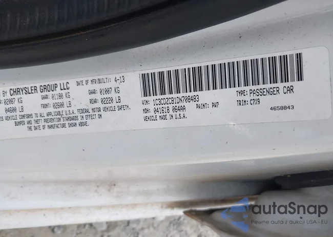 1C3CDZCB1DN708483: 42702833