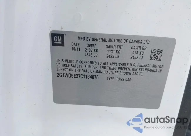 2G1WG5E37C1164076: 42701871