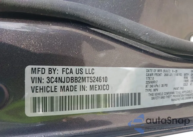 3C4NJDBB2MT524610: 42701894