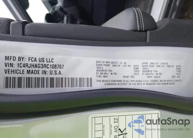 1C4RJHAG3RC108767: 42702189