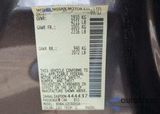 1N4AL3AP0DN444437: 42703532