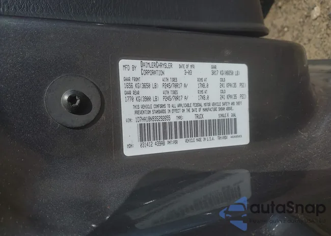 1D7HA18N93S292655: 42703689