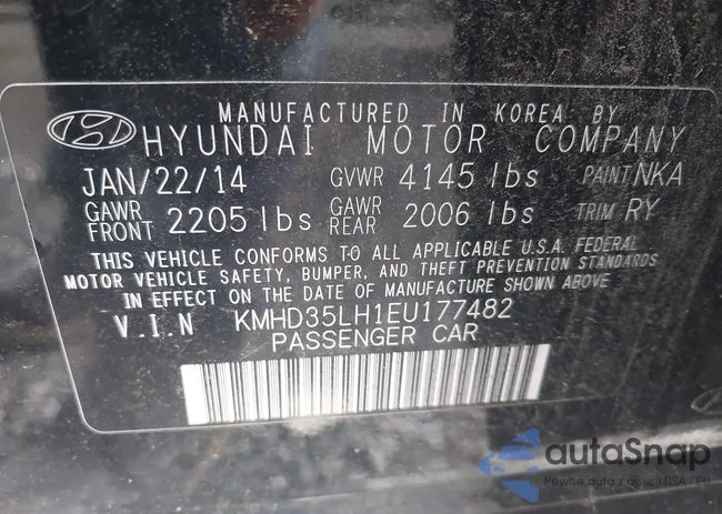 KMHD35LH1EU177482: 42702880