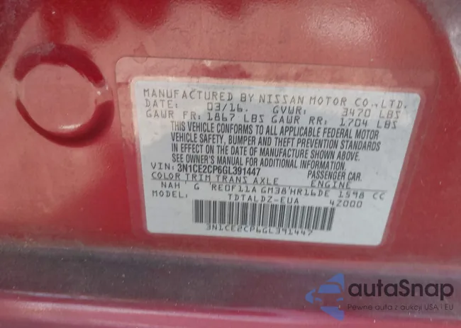 3N1CE2CP6GL391447: 42702895