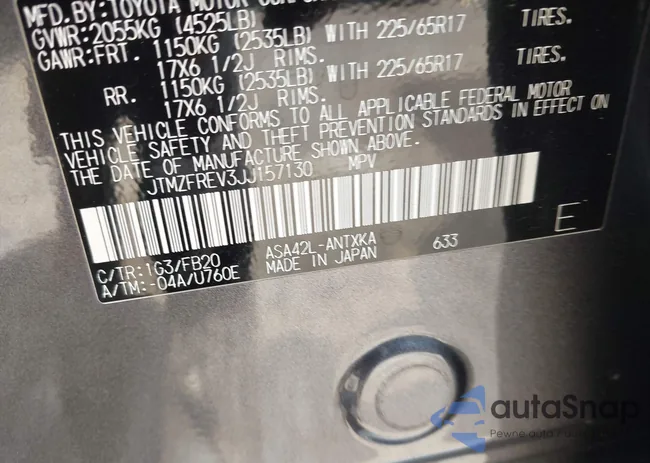 JTMZFREV3JJ157130: 42703114