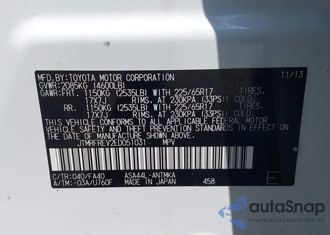 JTMRFREV2ED051031: 42704473