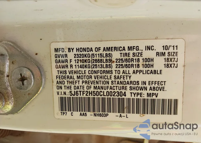 5J6TF2H50CL002304: 42704485