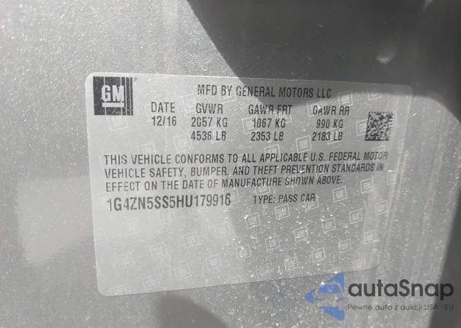 1G4ZN5SS5HU179916: 42704503