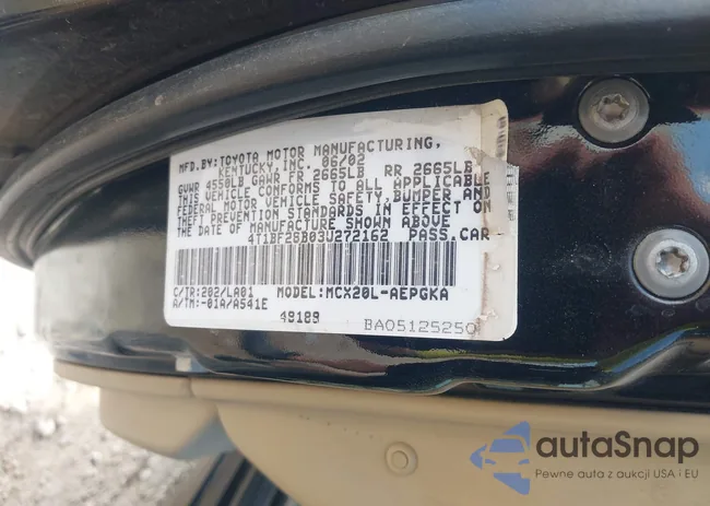 4T1BF28B03U272162: 42704574